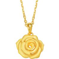 Chow Sang Sang 周生生 78715P 花蕊足金吊坠 3.42g