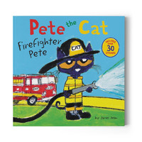 《皮特猫系列：消防员皮特》（附赠贴纸） 英文原版