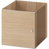 宜家（IKEA）KALLAX卡莱克抽屉柜配件家用杂物收纳储物柜家用 插件带门仿白色橡木纹33x33 厘米