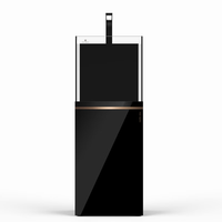 可丽爱 CLEAIR CKⅡ超白玻璃新款生态鱼缸小型水族箱客厅落地水族箱 黑色(遥