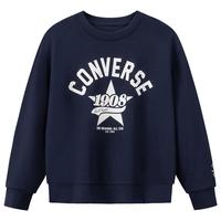 Converse匡威男童童装卫衣2025秋季新款休闲运动百搭宽松套头纯棉打底衫 【建议身高140-152cm】