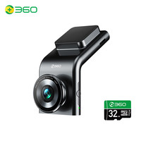 360 G300 行车记录仪 高清夜视 无线测速电子狗一体 32g卡