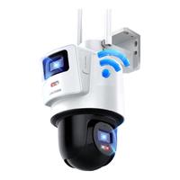 HIKVISION海康威视无线双摄像头室外WiFi云台360度无死角全彩夜视800万手机远程防尘防水双向语音128G内存卡
