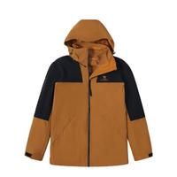 CAMEL骆驼男装冲锋衣男款徒步户外可拆卸防风加厚三合一登山服夹克外套