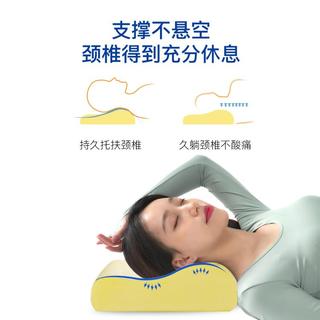 枕头B型护颈慢回弹人体工学记忆枕枕头枕芯成人家用春夏颈椎枕