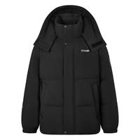 坦博尔【蓄热内里】羽绒服男士短款休闲保暖冬季外套TAF550335D 黑色 M (170)