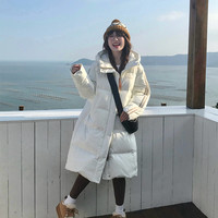 波司登女士中长款日常休闲小廓形百搭加厚连帽羽绒服 160/84A