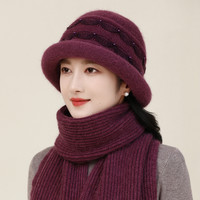 迷人微笑 CHARMING SMILE 女士针织毛线帽围巾套装 AZ2627