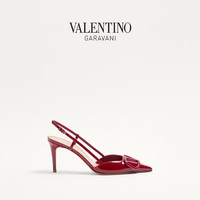 华伦天奴VALENTINO女士 VLOGO SIGNATURE 高跟鞋 深红色(选小半码) 40