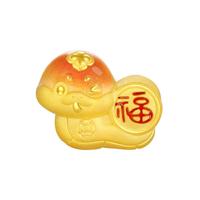 周大生黄金转运珠足金手链福运蛇 福运蛇配手绳0.85g
