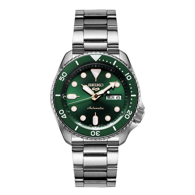 SEIKO 【翡翠绿水鬼】精工5号自动机械表 100米防水 SRPD63K1