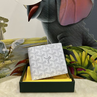 悍顿 新款高雅德男夹多卡位配真皮对折钱包短款男士零钱钱夹多功能