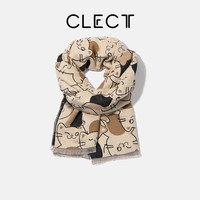 CLECT 可爱喵围巾女男冬季披肩2024新款围脖护颈百搭学生日礼物