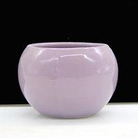 顺富美 陶瓷花盆 彩色创意花盆 中号 紫色