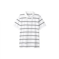 MUJI 無印良品 无印良品 MUJI 男式 棉水洗天竺编织 短袖POLO衫衬衫纯棉全棉男装