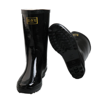 3539 胶靴雨靴雨鞋男女士中高筒水靴防滑耐磨橡胶鞋黑色工作劳保鞋