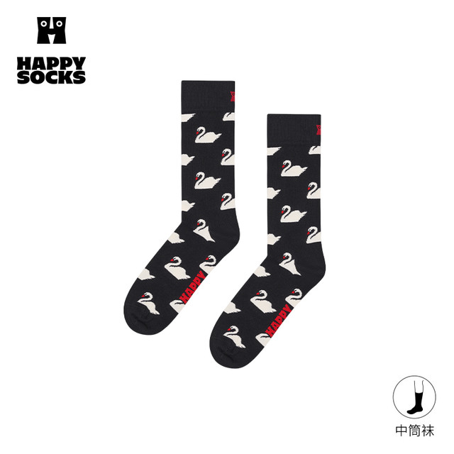 Happy Socks 潮牌 情侣中筒袜 P003175