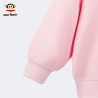 大嘴猴(paul frank)童装儿童卫衣2025秋冬款男女童宽松舒适休闲中大童圆领运动外套 250F浅粉 100