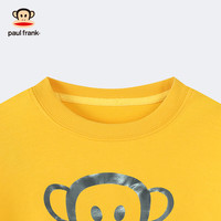 大嘴猴（paul frank）童装儿童卫衣2025秋冬款男女童宽松舒适休闲中大童圆领运动外套 250F黄色 130