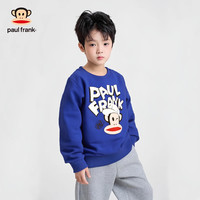 大嘴猴(paul frank)童装儿童卫衣2025秋冬款男女童宽松舒适休闲中大童圆领运动外套 519B宝蓝 120