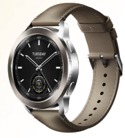 小米 Xiaomi Watch S3 eSIM版 智能手表 47mm 棕色 真皮表带