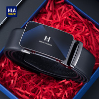 海澜之家皮带男士真皮自动扣腰带品牌牛皮年轻人商务裤带 115cm