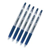 百乐（PILOT）Juice彩色按动中性笔啫喱笔手账笔果汁笔 黑蓝 0.5mm 5支装 LJU-10EF-BB 蓝黑5支