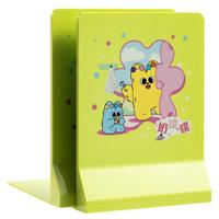 得力得力(deli)奶噗噗全塑L型可折叠书立 桌上书本置物架书架书籍挡靠  2片/付 TB451绿 【奶噗噗~】17.7cm折叠书立-绿