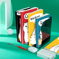 信发 TN-X黑可伸缩书立架子简系列伸缩书立学生书夹简易折叠收纳靠书挡板 19*14.5-45中号