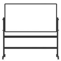 BB120*240cm双面磁性白板写字板支架式可移动可升降翻转 办公会议黑板教学培训书写板V-D120240 【会议白板】双面双杠240*120cm