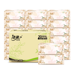 C&S 洁柔 繁花系列抽纸3层100抽*20包（1元1包）