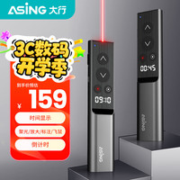 大行 A16S ppt翻页笔金属双激光遥控笔翻页器LED液晶屏投影笔数字激光显示时间倒计时提醒