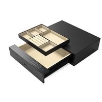 虎牌保险柜家用密码柜抽屉入衣柜小型指纹锁隐形办公保险箱  触屏密码