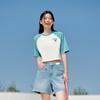 森马 2024夏季大力水手联名短款插肩袖上衣针织T恤女