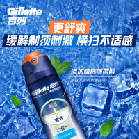Gillette 吉列 绿罐须泡210g-柠檬+海洋啫喱70g