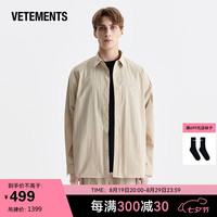 VETEMENTS 男款长袖衬衫63130110（品质好货）