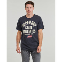 极度干燥 男士短袖T恤LOGO经典时尚休闲男衫透气夏七夕情人节礼物 海蓝色 S （EU）