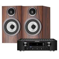 宝华韦健(Bowers&Wilkins)707 S3书架箱+马兰士功放机 HIFI高保真 家用音响 家庭影院 音箱 WiFi 蓝牙 AirPlay CD 707 S3+马兰士PM7000N
