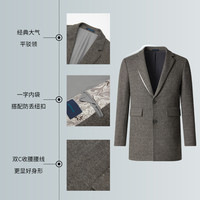 SHANSHAN杉杉毛呢西装外套男秋冬2025商务休闲羊毛呢西服 48