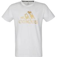 adidas 夏季短袖t恤男式宽松透气时尚大LOGO女式运动T恤