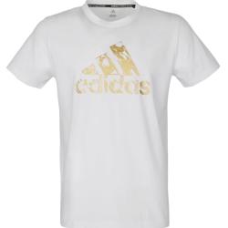 adidas 夏季短袖t恤男式宽松透气时尚大LOGO女式运动T恤
