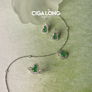 CIGALONG 龙梓嘉小葫芦翡翠手链项链福禄东方新中式珠宝