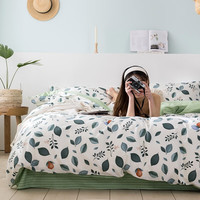 流川枫 全棉100%新疆棉贡缎纯棉四件套 200×230cm