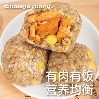 轻即低脂燕麦饭团100g鸡胸肉粗杂粮开袋即食肥糙米代餐早餐减主食食品 免煮速食早餐燕麦饭团100g
