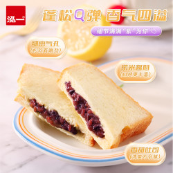 泓一 紫米奶酪夹心吐司面包 500g