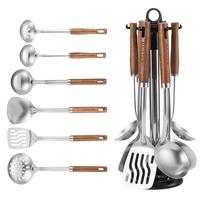 美厨 锅铲汤勺漏勺 304不锈钢铲勺套装 炒铲汤勺漏勺7件套MCCU8571 304不锈钢铲勺7件套