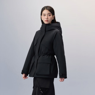 波司登【清仓】秋冬季女款羽绒服时尚休闲连帽短裤冬季保暖外套 黑色8056 M 165/88A