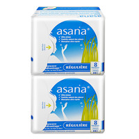 阿莎娜 祛味卫生巾日用夜用超薄透气姨妈巾旗舰店正品