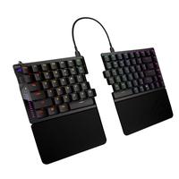  ROG/玩家国度 磁轴RT0.01 电竞游戏键盘 可拆卸掌托  暗夜黑 RGB