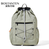 波斯丹顿 男士轻便束口抽绳双肩包 大容量户外骑行背包